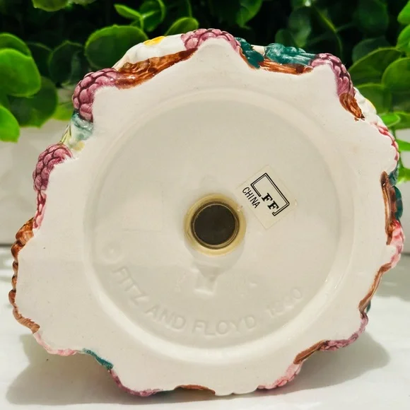 Vintage 1990 Fitz and Floyd Reynard Inspired Sleeping Red Fox Potpourri Holder - Picture 7 of 7